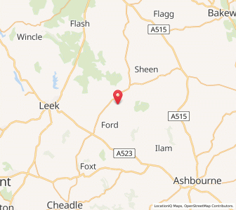 Map of Butterton, EnglandEngland