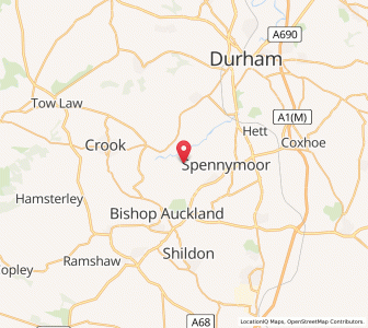 Map of Byers Green, EnglandEngland