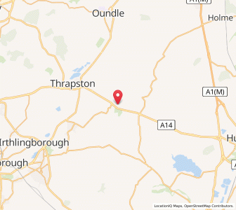 Map of Bythorn, EnglandEngland