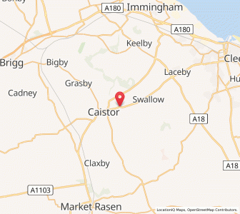 Map of Cabourne, EnglandEngland