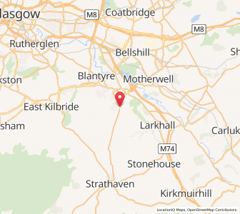 Map of Cadzow, ScotlandScotland