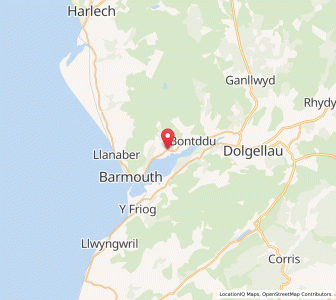 Map of Caerdeon, WalesWales