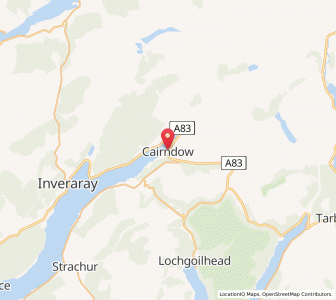 Map of Cairndow, ScotlandScotland