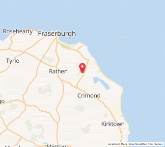 Map of Cairness, ScotlandScotland