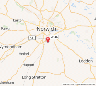 Map of Caistor Saint Edmunds, EnglandEngland