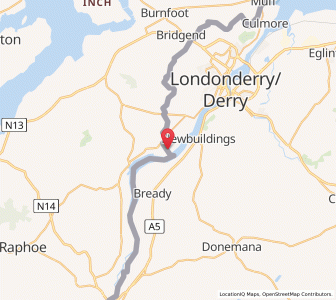 Map of Callaghanstown, Northern IrelandNorthern Ireland
