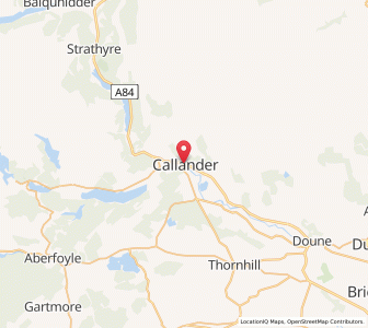 Map of Callander, ScotlandScotland