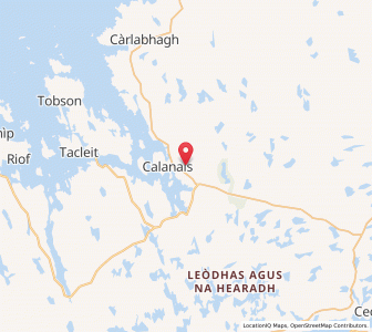 Map of Callanish, ScotlandScotland