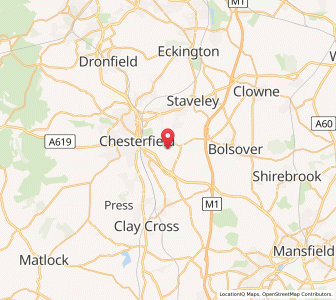 Map of Calow, EnglandEngland