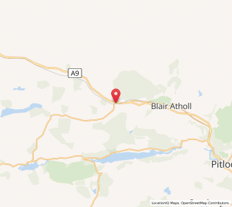 Map of Calvine, ScotlandScotland