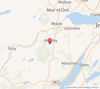 Map of Camault Muir, ScotlandScotland