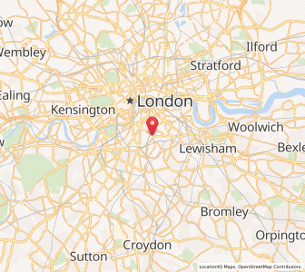 Map of Camberwell, EnglandEngland