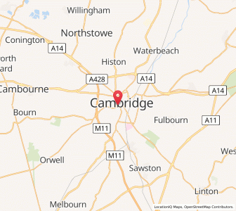 Map of Cambridge, EnglandEngland