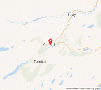 Map of Cannich, ScotlandScotland