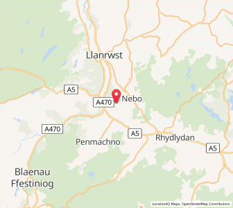 Map of Capel Garmon, WalesWales