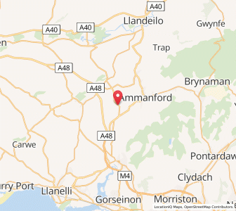 Map of Capel Hendre, WalesWales