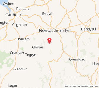 Map of Capel Iwan, WalesWales