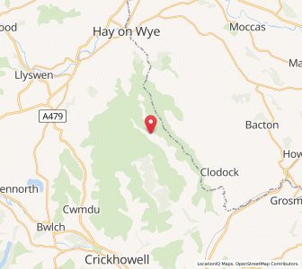 Map of Capel-y-ffin, WalesWales