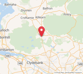 Map of Carbeth, Scotland