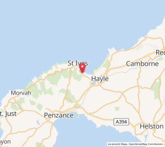 Map of Carbis Bay, EnglandEngland