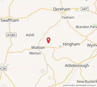 Map of Carbrooke, EnglandEngland