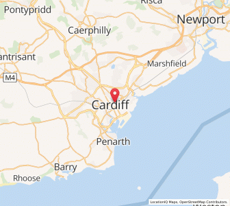 Map of Cardiff university Queens Buildings, WalesWales