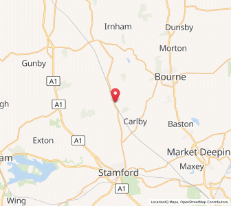 Map of Careby, EnglandEngland