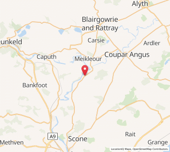 Map of Cargill, ScotlandScotland