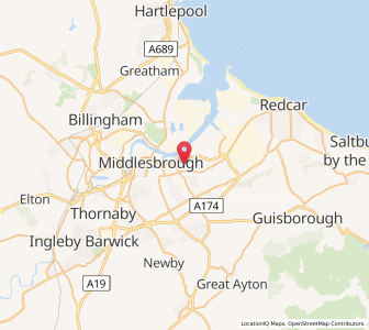 Map of Cargo Fleet, EnglandEngland