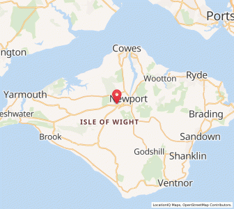 Map of Carisbrooke, EnglandEngland