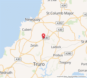 Map of Carland Cross, EnglandEngland