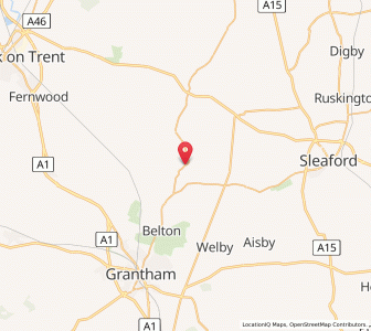 Map of Carlton Scroop, EnglandEngland