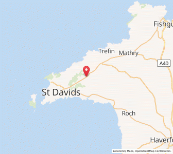 Map of Carnhedryn, WalesWales