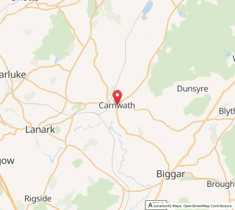 Map of Carnwath, ScotlandScotland