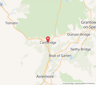 Map of Carrbridge, ScotlandScotland