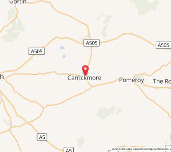 Map of Carrickmore, Northern IrelandNorthern Ireland