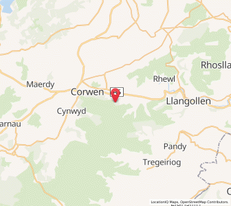 Map of Carrog, WalesWales
