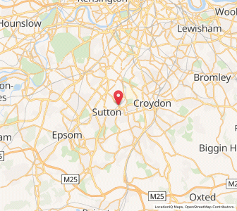 Map of Carshalton, EnglandEngland