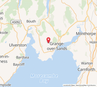 Map of Cartmel, EnglandEngland