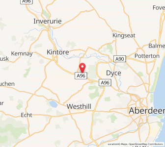 Map of Caskieben, ScotlandScotland