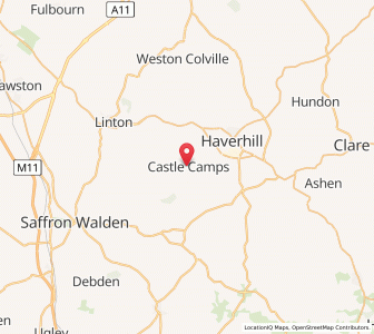 Map of Castle Camps, EnglandEngland