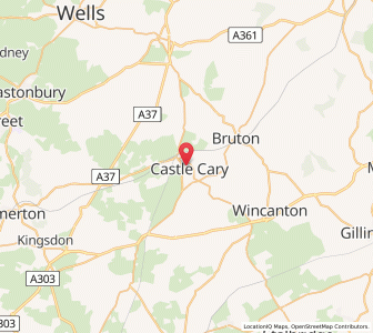 Map of Castle Cary, EnglandEngland