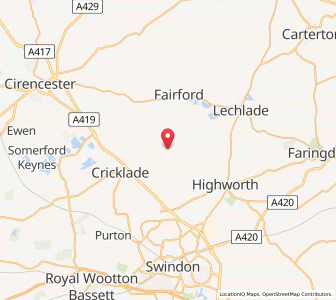 Map of Castle Eaton, EnglandEngland