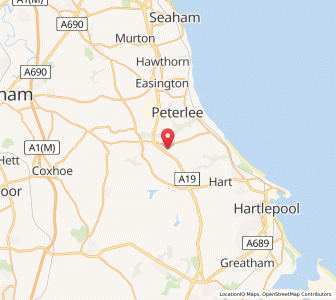 Map of Castle Eden, EnglandEngland