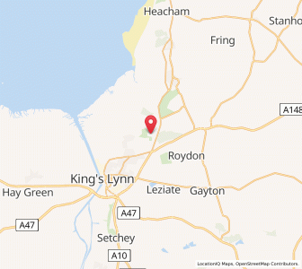 Map of Castle Rising, EnglandEngland