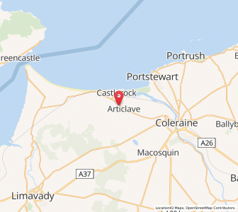 Map of Castlerock, Northern IrelandNorthern Ireland