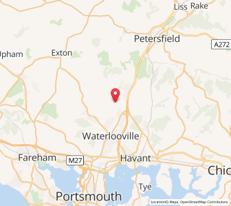 Map of Catherington, EnglandEngland