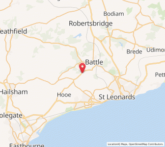 Map of Catsfield, EnglandEngland