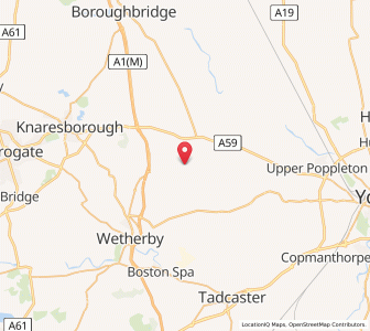 Map of Cattal, EnglandEngland