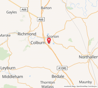 Map of Catterick, EnglandEngland